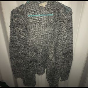 Gray Knitted Cardigan